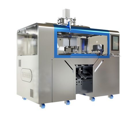 गुणवत्ता  Die Roll Speed 1-7rpm Ф150x320mm Six Generation Soft Capsule Machine Siemens Schneider Control System फैक्टरी